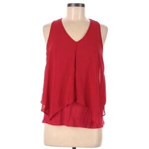 Women's A. Byer Red Sleeveless Blouse Size S